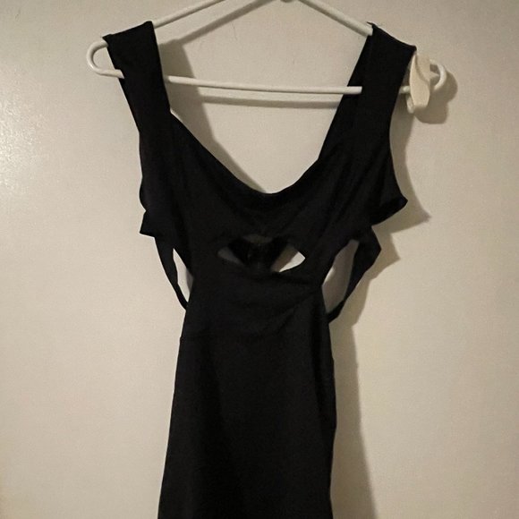 Little Black Dress Cut Out Back With Zip - Picture 1 of 12